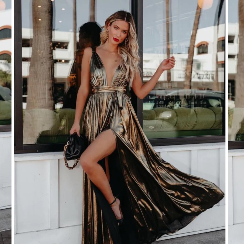 Gold goddess dress- sold out !